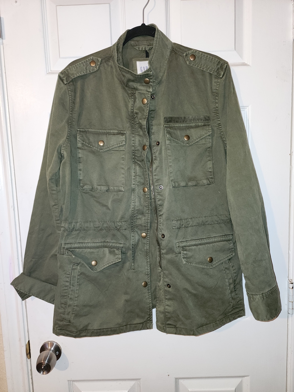 GAP Army Green Utility Military Jacket Size Medium